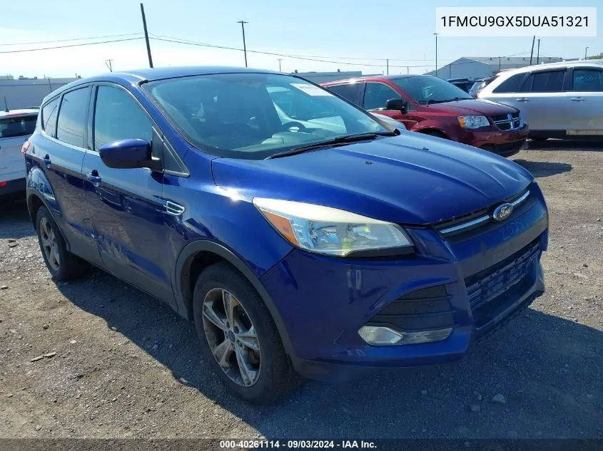 2013 Ford Escape Se VIN: 1FMCU9GX5DUA51321 Lot: 40261114