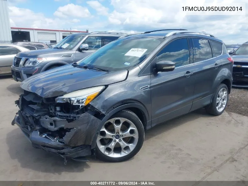 2013 Ford Escape Titanium VIN: 1FMCU0J95DUD92014 Lot: 40271772