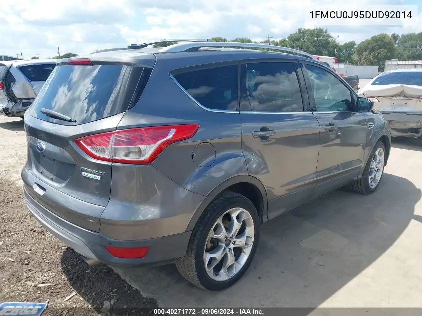 2013 Ford Escape Titanium VIN: 1FMCU0J95DUD92014 Lot: 40271772