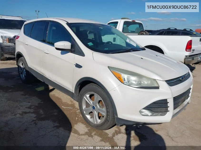 2013 Ford Escape Se VIN: 1FMCU0GX9DUC86722 Lot: 40287098