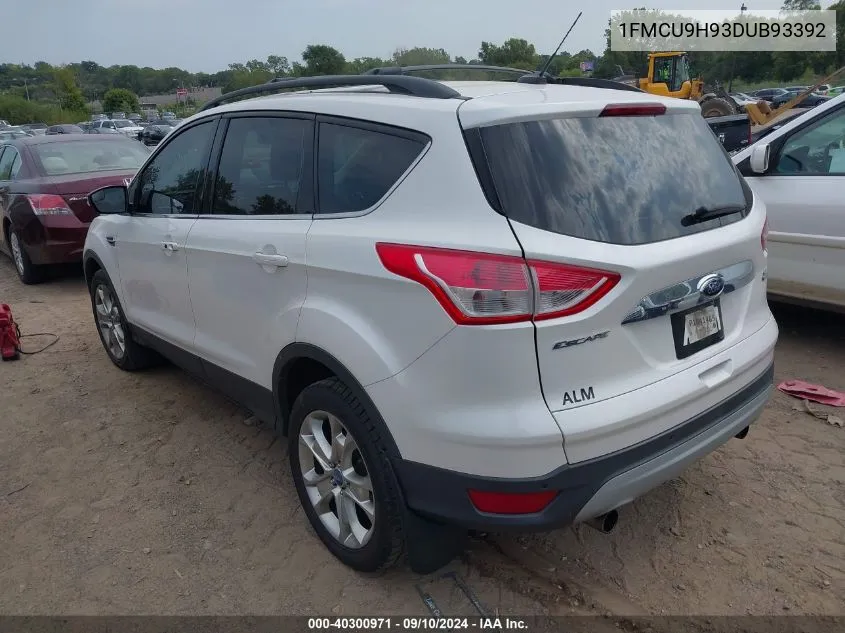 2013 Ford Escape Sel VIN: 1FMCU9H93DUB93392 Lot: 40300971