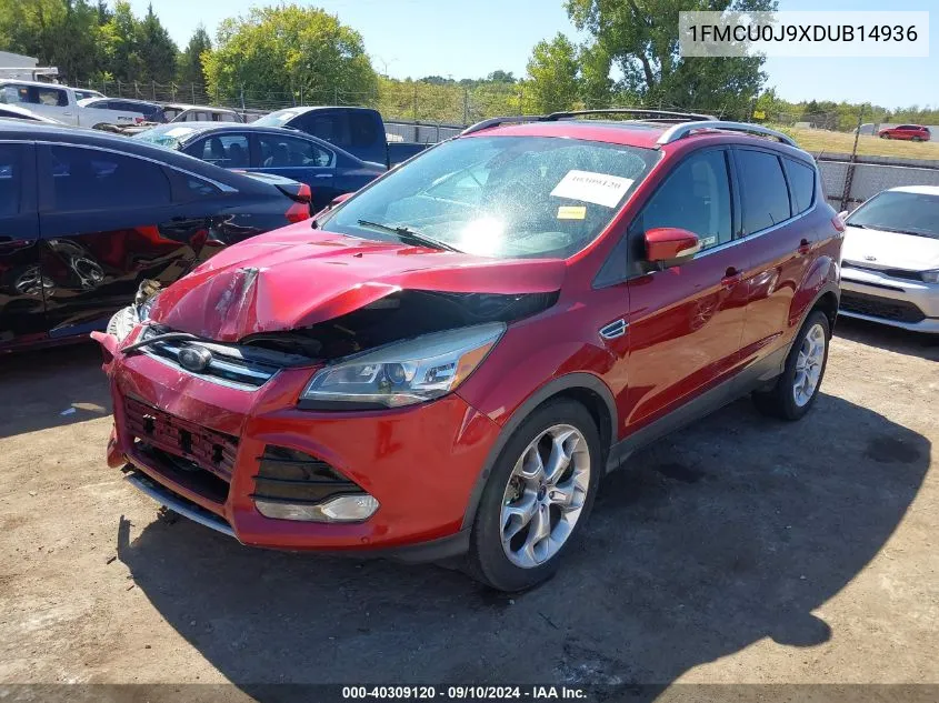 2013 Ford Escape Titanium VIN: 1FMCU0J9XDUB14936 Lot: 40309120