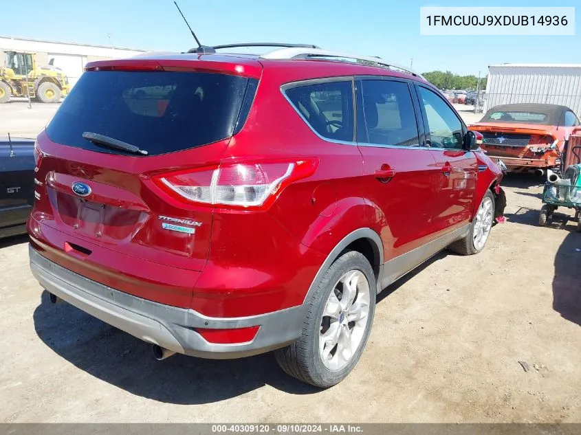 2013 Ford Escape Titanium VIN: 1FMCU0J9XDUB14936 Lot: 40309120