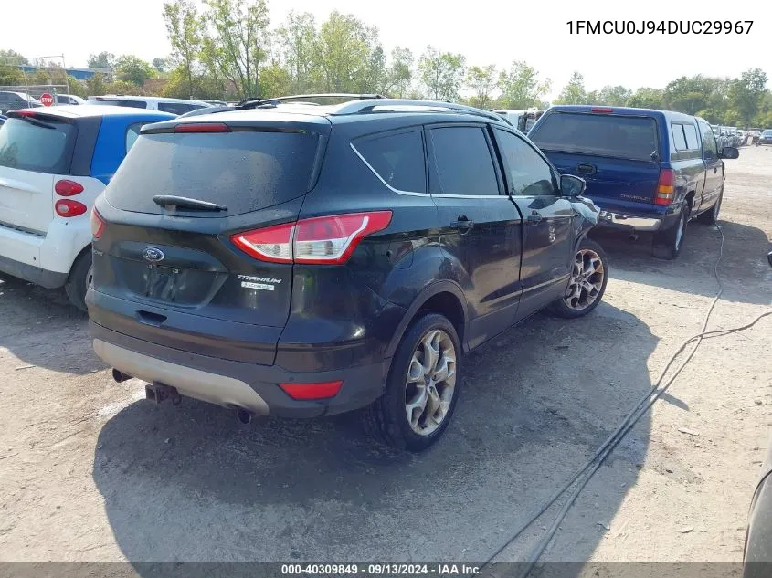 2013 Ford Escape Titanium VIN: 1FMCU0J94DUC29967 Lot: 40309849