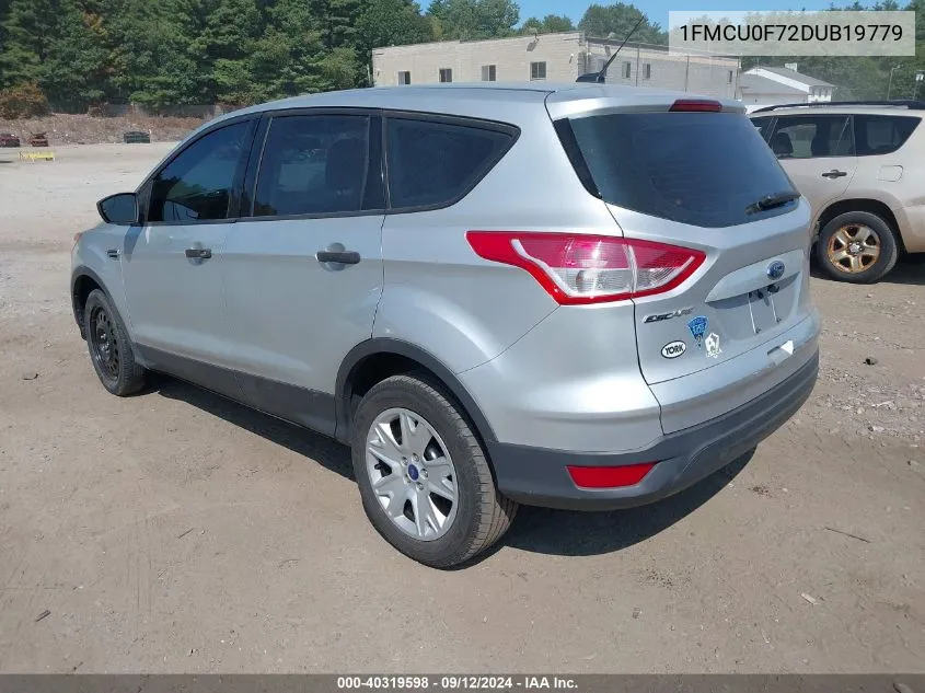 2013 Ford Escape S VIN: 1FMCU0F72DUB19779 Lot: 40319598