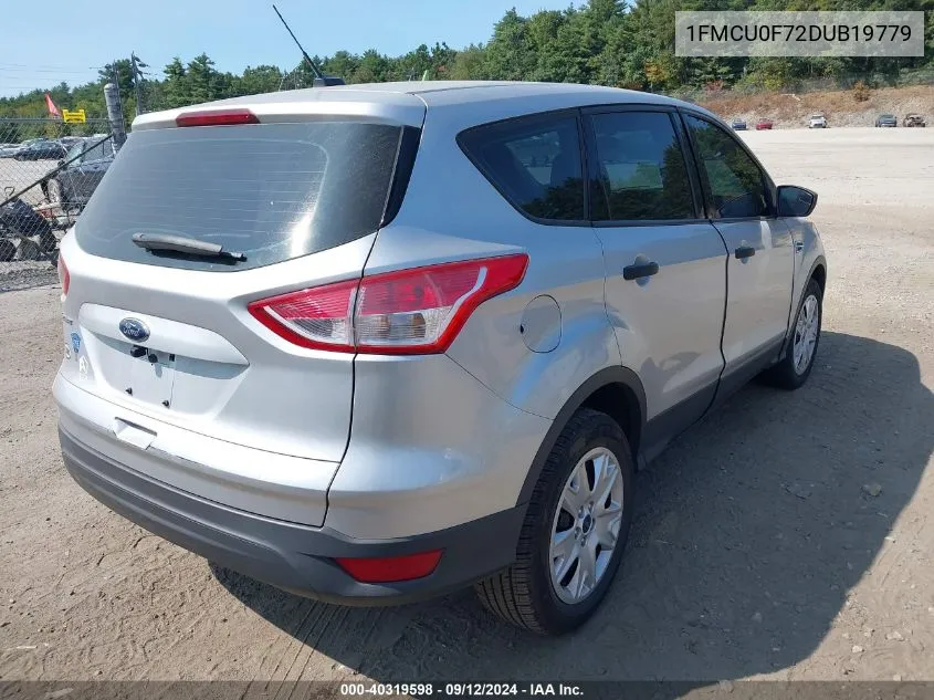 2013 Ford Escape S VIN: 1FMCU0F72DUB19779 Lot: 40319598