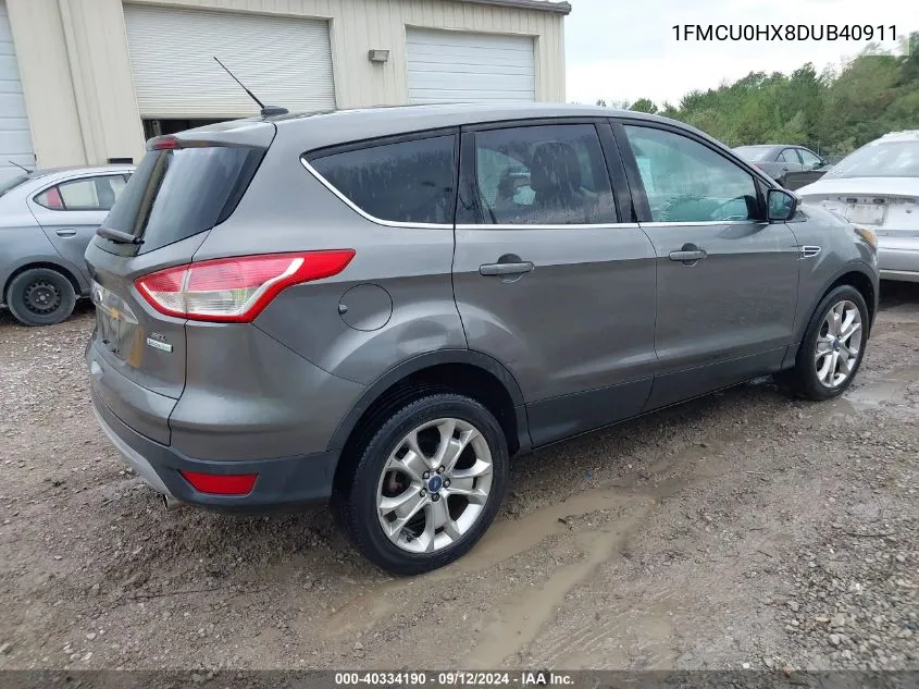 2013 Ford Escape Sel VIN: 1FMCU0HX8DUB40911 Lot: 40334190