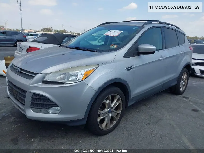 2013 Ford Escape Se VIN: 1FMCU9GX9DUA83169 Lot: 40334890