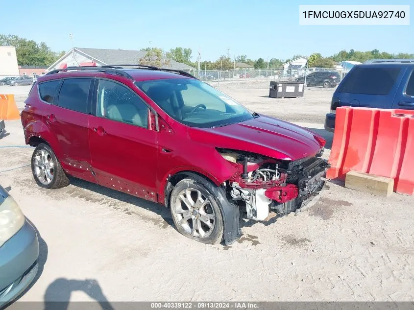 1FMCU0GX5DUA92740 2013 Ford Escape Se