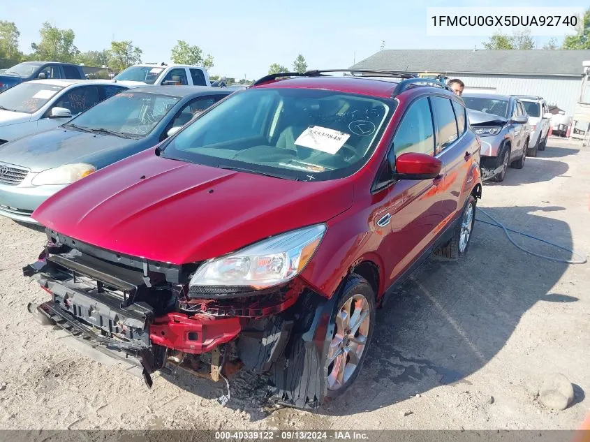 2013 Ford Escape Se VIN: 1FMCU0GX5DUA92740 Lot: 40339122