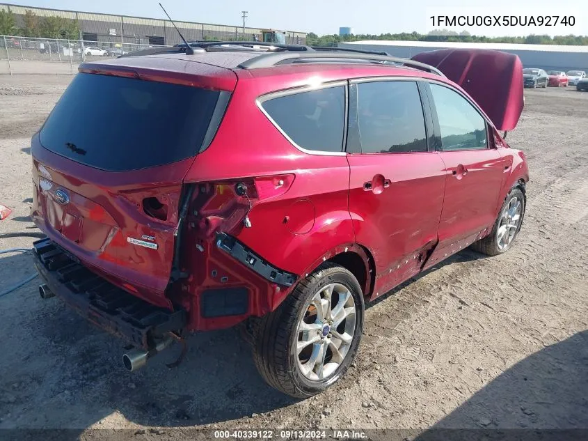 1FMCU0GX5DUA92740 2013 Ford Escape Se