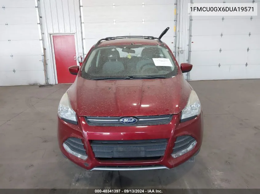 2013 Ford Escape Se VIN: 1FMCU0GX6DUA19571 Lot: 40341397