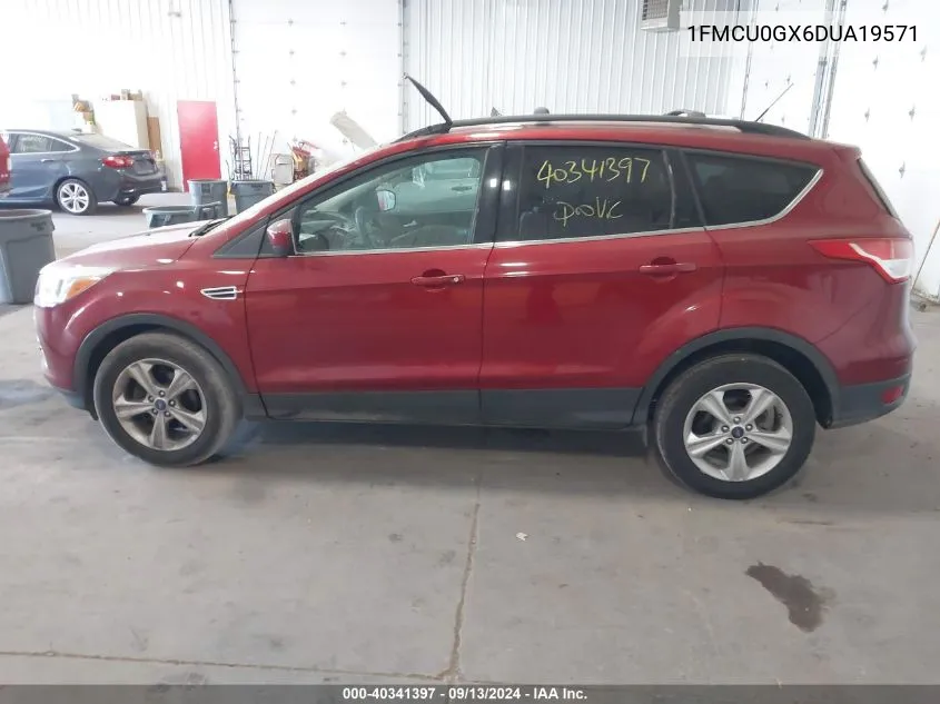 2013 Ford Escape Se VIN: 1FMCU0GX6DUA19571 Lot: 40341397