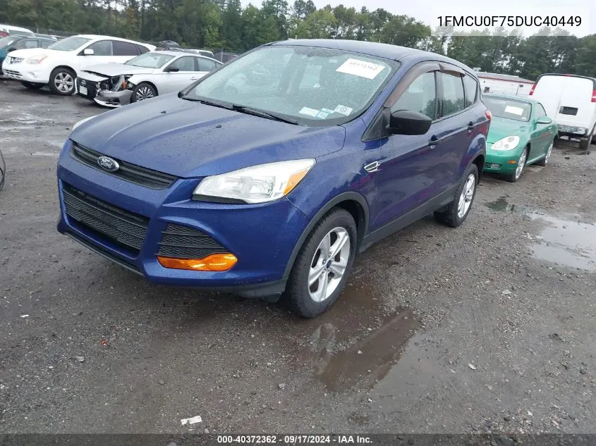 2013 Ford Escape S VIN: 1FMCU0F75DUC40449 Lot: 40372362