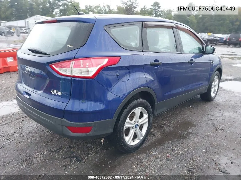 1FMCU0F75DUC40449 2013 Ford Escape S