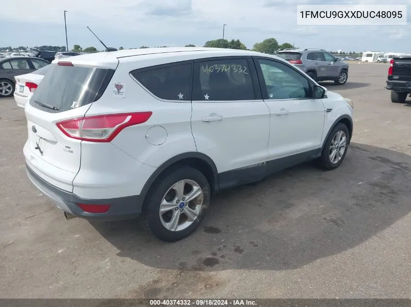 2013 Ford Escape Se VIN: 1FMCU9GXXDUC48095 Lot: 40374332