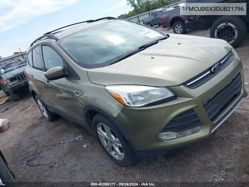 2013 Ford Escape Se VIN: 1FMCU0GX3DUB21796 Lot: 40390177