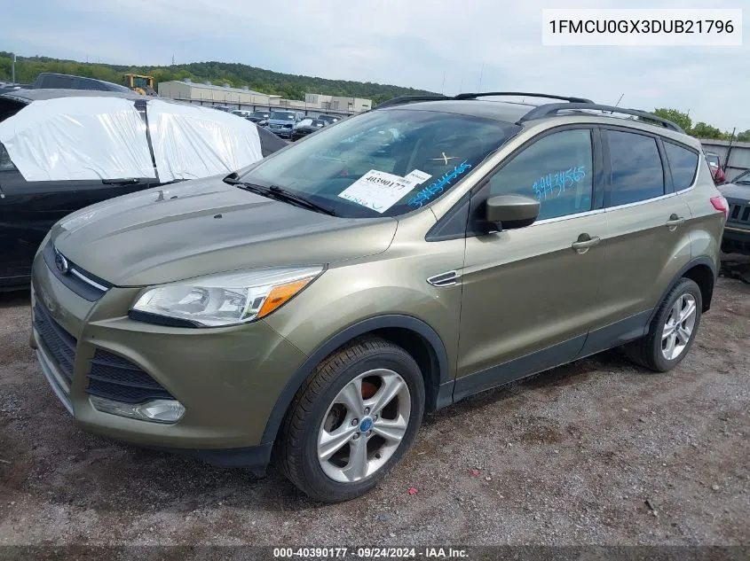 2013 Ford Escape Se VIN: 1FMCU0GX3DUB21796 Lot: 40390177