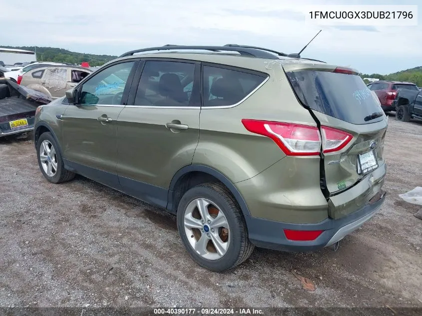 2013 Ford Escape Se VIN: 1FMCU0GX3DUB21796 Lot: 40390177