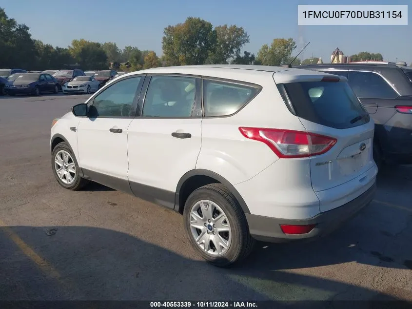 2013 Ford Escape S VIN: 1FMCU0F70DUB31154 Lot: 40553339