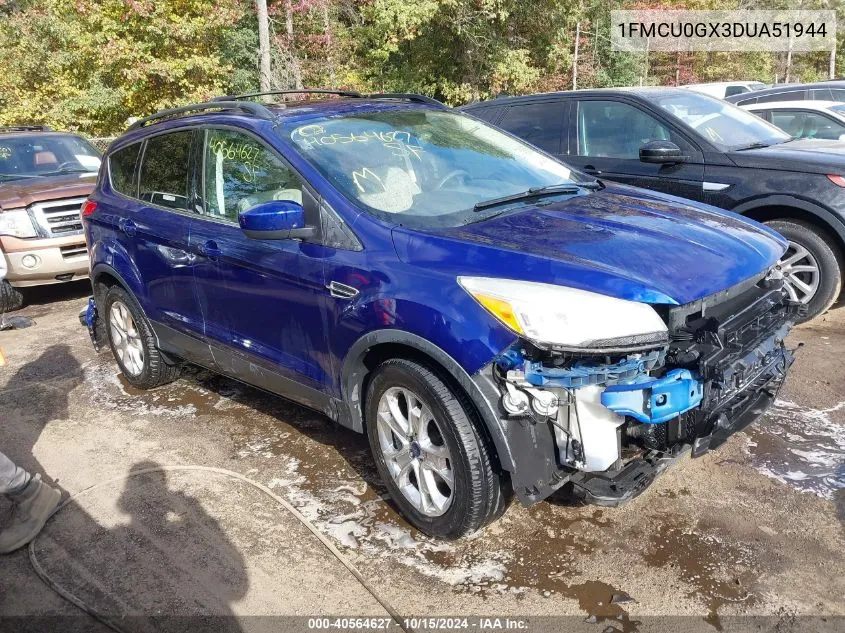 2013 Ford Escape Se VIN: 1FMCU0GX3DUA51944 Lot: 40564627