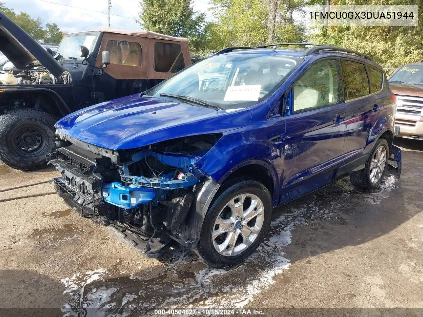 2013 Ford Escape Se VIN: 1FMCU0GX3DUA51944 Lot: 40564627