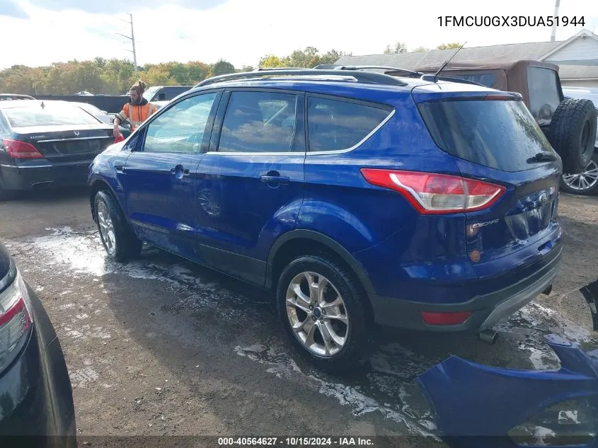 2013 Ford Escape Se VIN: 1FMCU0GX3DUA51944 Lot: 40564627