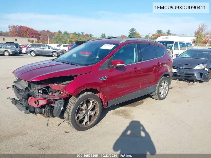 2013 Ford Escape Titanium VIN: 1FMCU9J9XDUD90411 Lot: 40579205