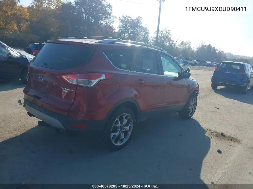 2013 Ford Escape Titanium VIN: 1FMCU9J9XDUD90411 Lot: 40579205