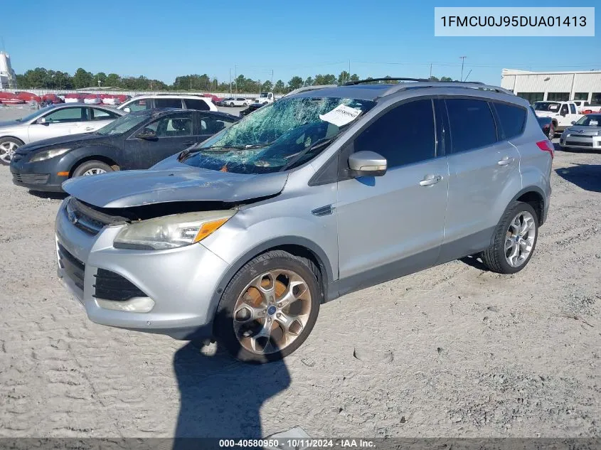 2013 Ford Escape Titanium VIN: 1FMCU0J95DUA01413 Lot: 40580950