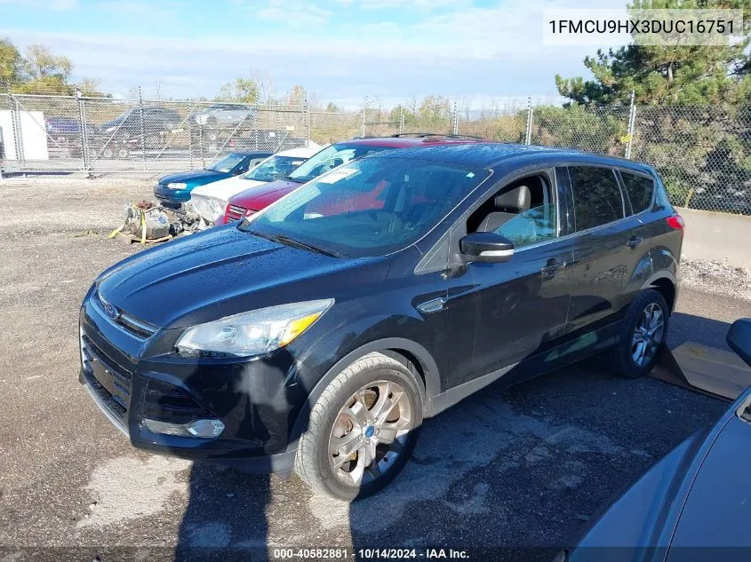 2013 Ford Escape Sel VIN: 1FMCU9HX3DUC16751 Lot: 40582881