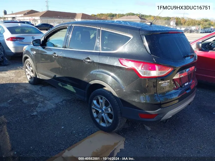 2013 Ford Escape Sel VIN: 1FMCU9HX3DUC16751 Lot: 40582881