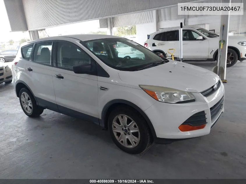 2013 Ford Escape S VIN: 1FMCU0F73DUA20467 Lot: 40598309