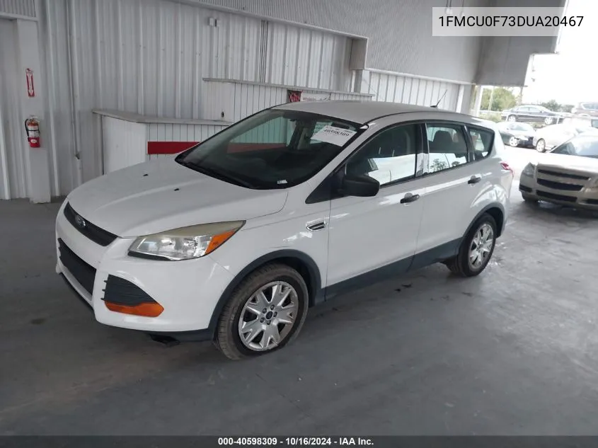 2013 Ford Escape S VIN: 1FMCU0F73DUA20467 Lot: 40598309