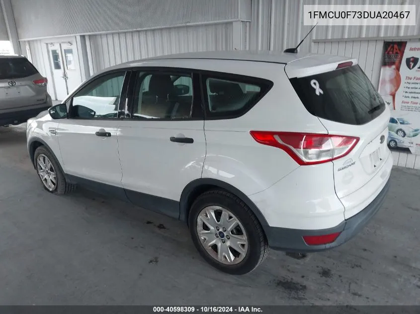 2013 Ford Escape S VIN: 1FMCU0F73DUA20467 Lot: 40598309