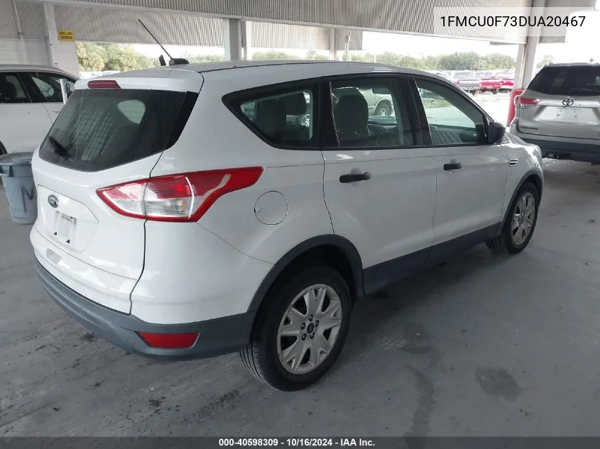 2013 Ford Escape S VIN: 1FMCU0F73DUA20467 Lot: 40598309