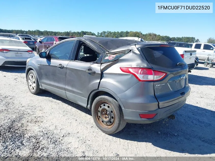 2013 Ford Escape S VIN: 1FMCU0F71DUD22520 Lot: 40615379