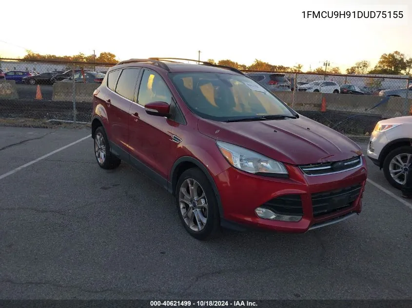 2013 Ford Escape Sel VIN: 1FMCU9H91DUD75155 Lot: 40621499