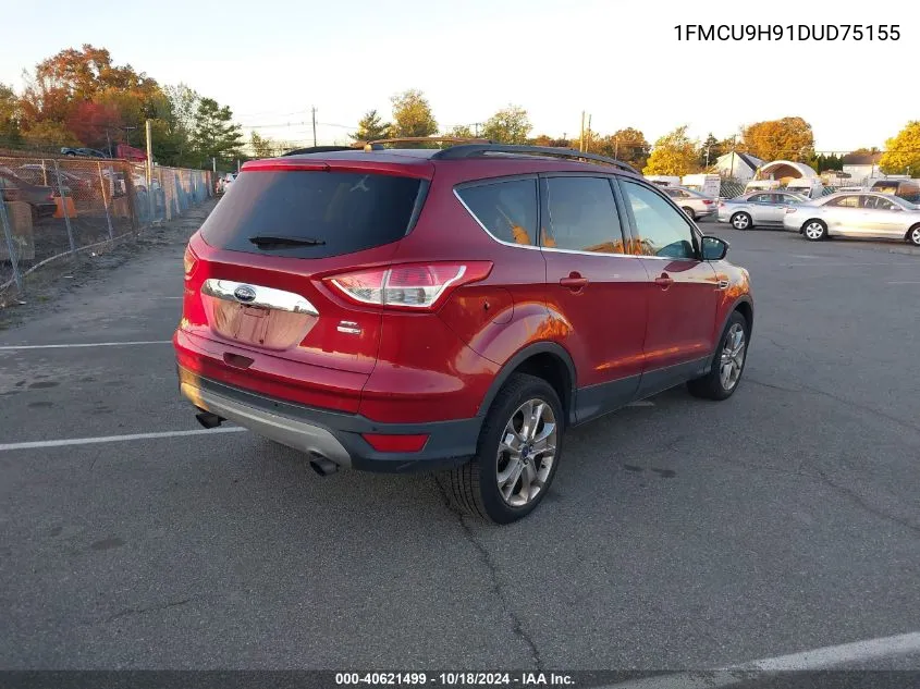 2013 Ford Escape Sel VIN: 1FMCU9H91DUD75155 Lot: 40621499