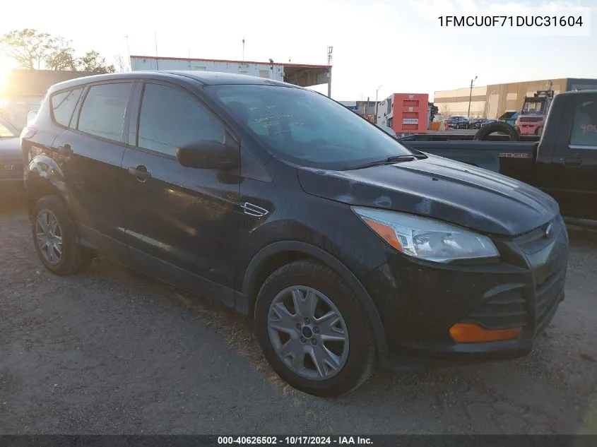 2013 Ford Escape S VIN: 1FMCU0F71DUC31604 Lot: 40626502