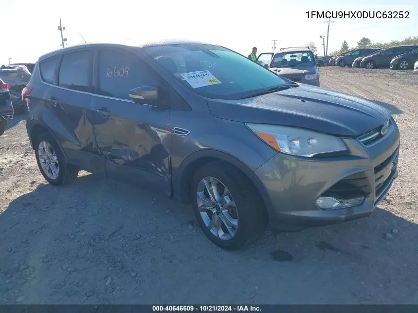 2013 Ford Escape Sel VIN: 1FMCU9HX0DUC63252 Lot: 40646609