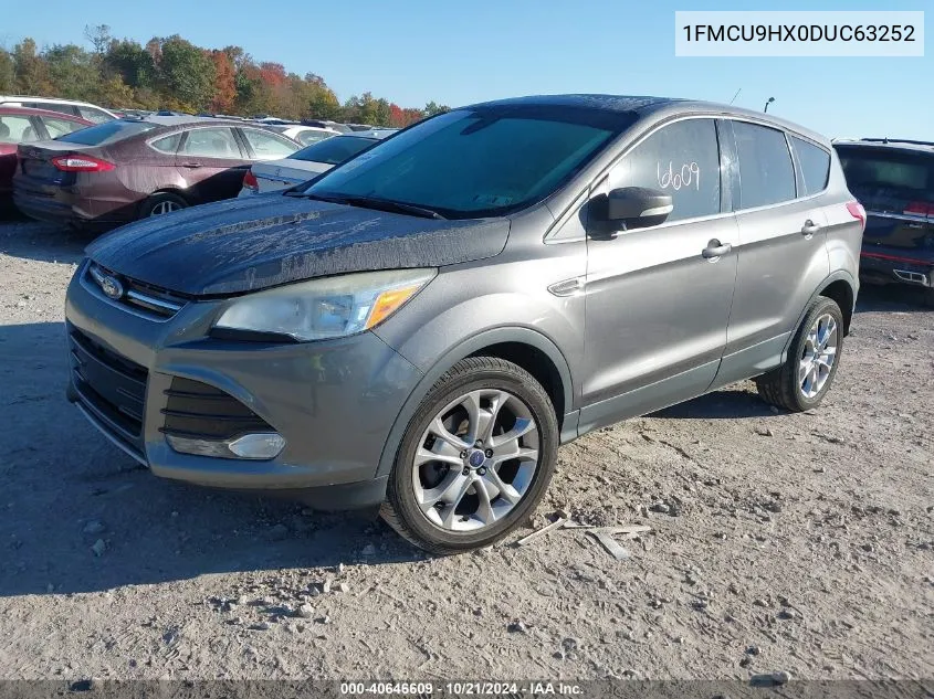 2013 Ford Escape Sel VIN: 1FMCU9HX0DUC63252 Lot: 40646609