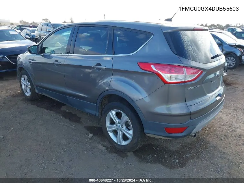 2013 Ford Escape Se VIN: 1FMCU0GX4DUB55603 Lot: 40648227