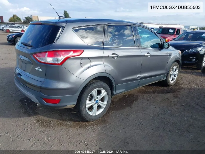 2013 Ford Escape Se VIN: 1FMCU0GX4DUB55603 Lot: 40648227