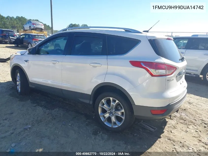 2013 Ford Escape Sel VIN: 1FMCU9H99DUA14742 Lot: 40662770