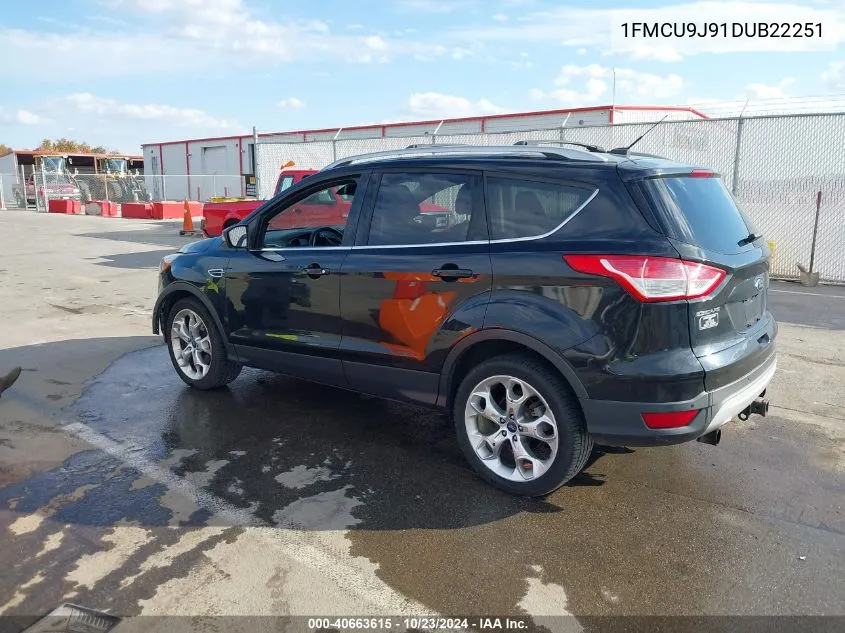 2013 Ford Escape Titanium VIN: 1FMCU9J91DUB22251 Lot: 40663615