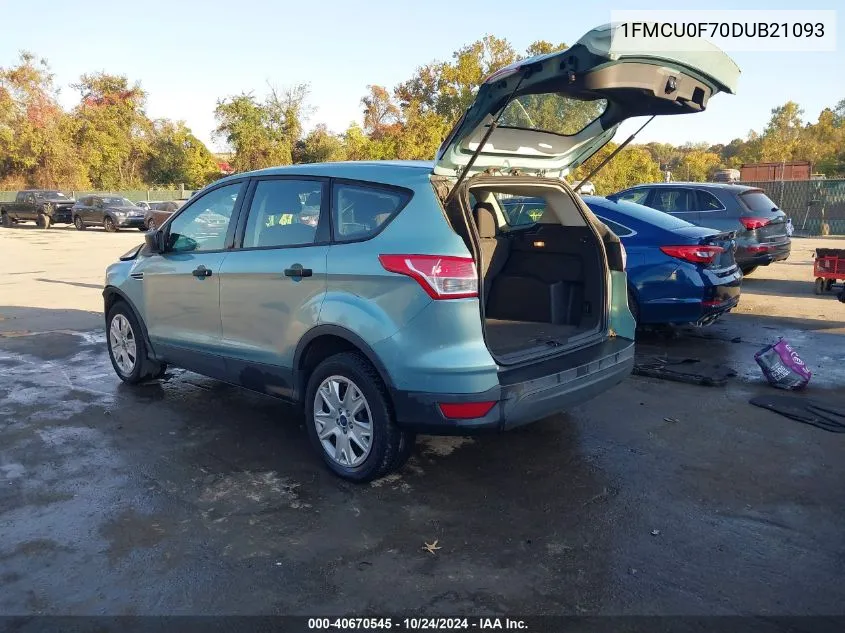 2013 Ford Escape S VIN: 1FMCU0F70DUB21093 Lot: 40670545