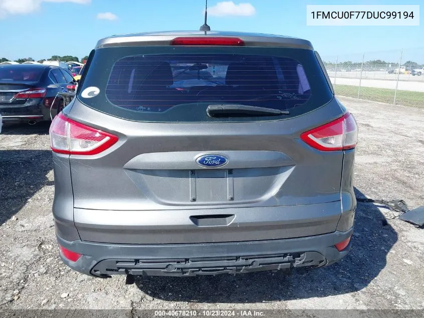 2013 Ford Escape S VIN: 1FMCU0F77DUC99194 Lot: 40678210