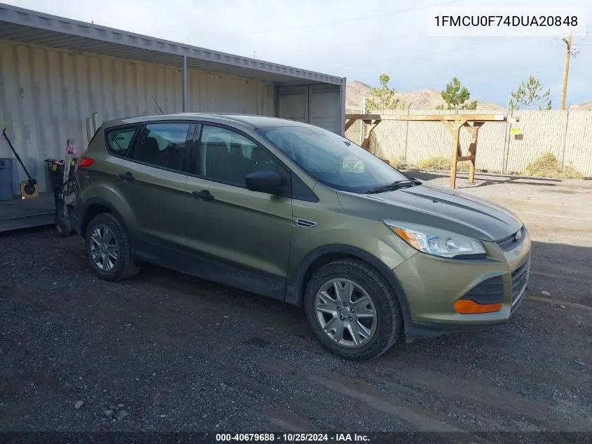 2013 Ford Escape S VIN: 1FMCU0F74DUA20848 Lot: 40679688