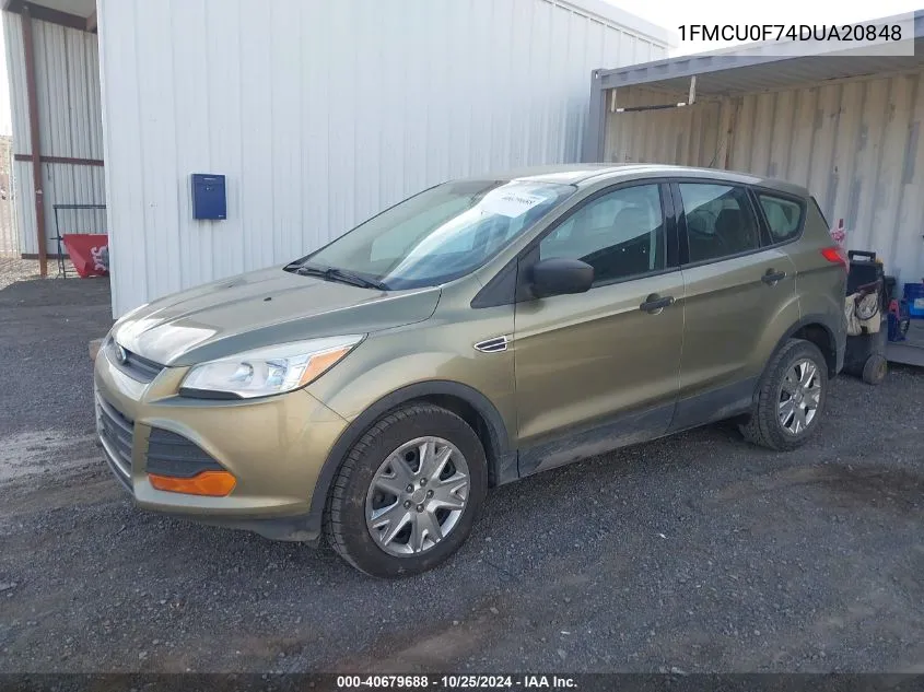 2013 Ford Escape S VIN: 1FMCU0F74DUA20848 Lot: 40679688